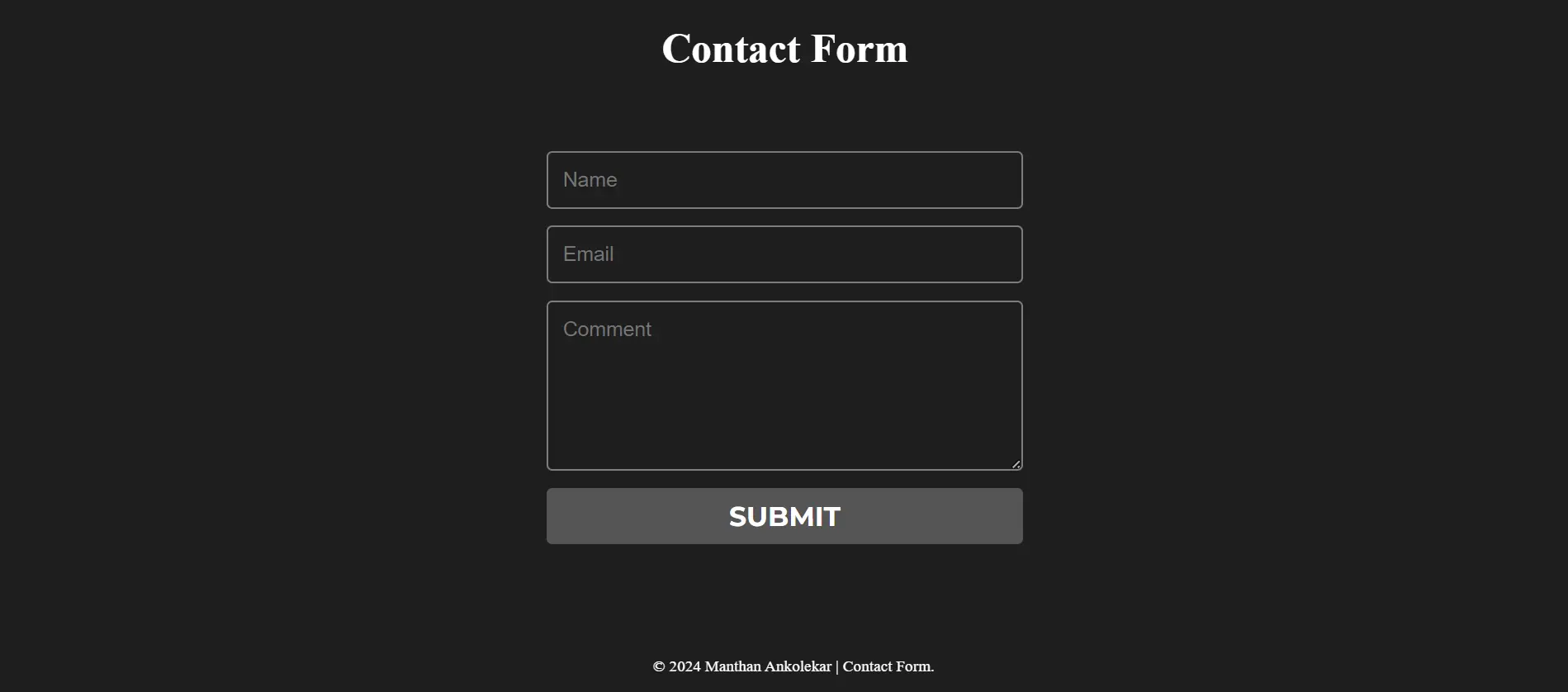 Contact Page