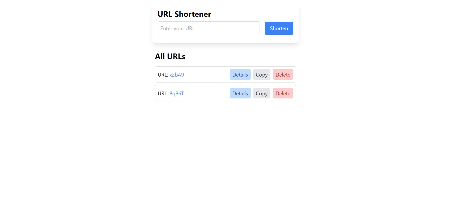 URL Shortener App