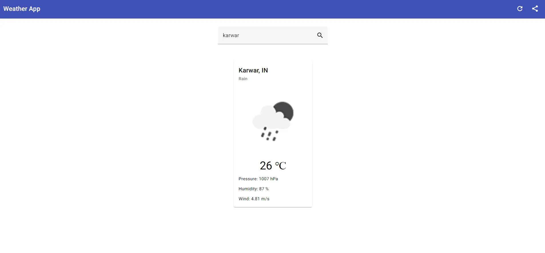 Weather App - Angular(PWA)